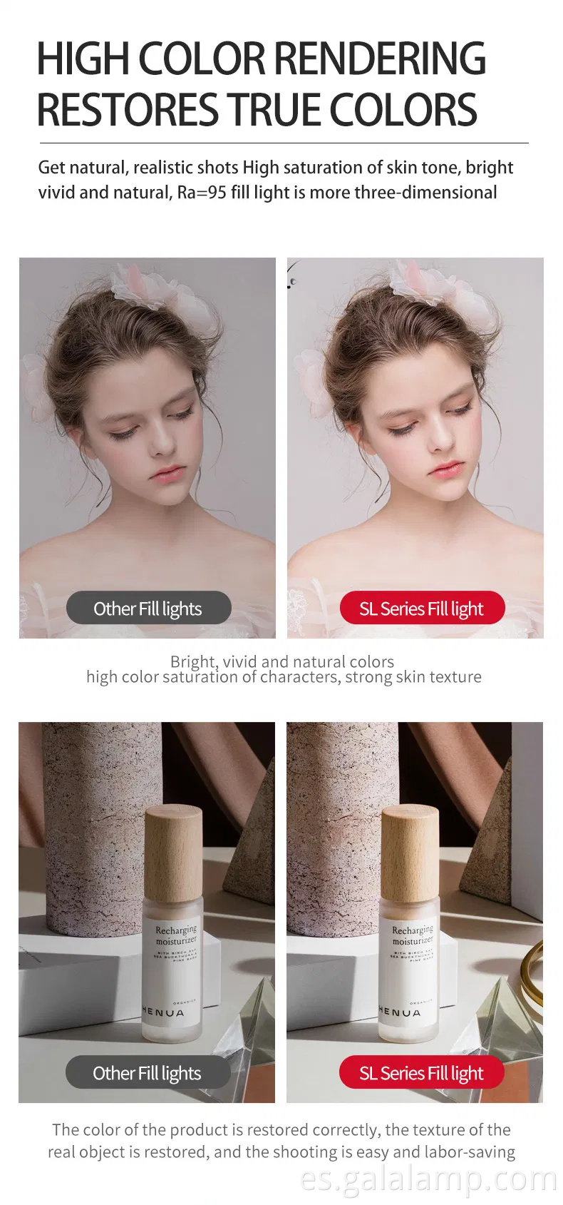 Palo de luz de video LED RGB portátil para fotógrafos